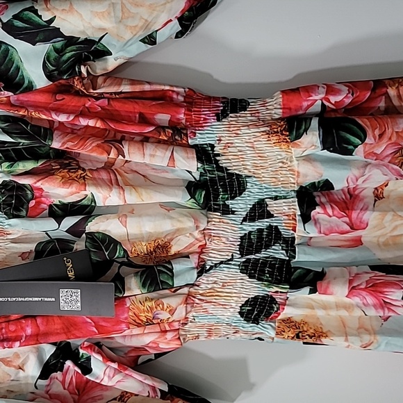 Artsy Dress Colorful off Shouder NWT - Picture 4 of 9